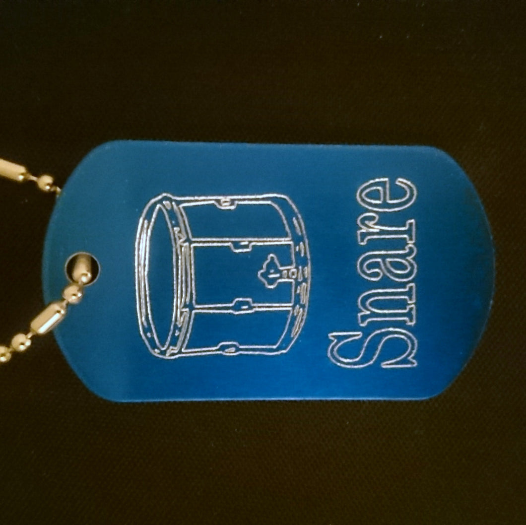 Snare Graphic Dogtag