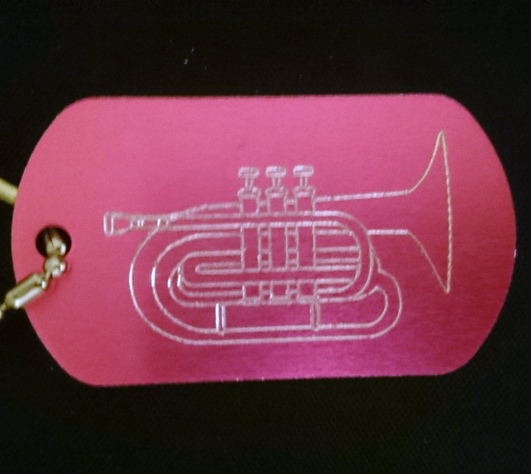Mellophone Graphic Dogtag