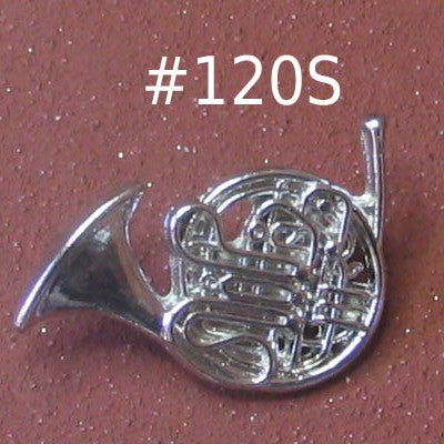French Horn Silver-tone